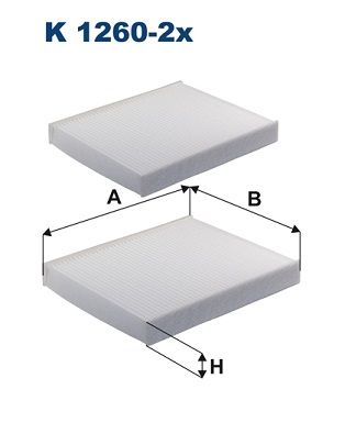 FILTRON K 1260-2x Filter, cabin air