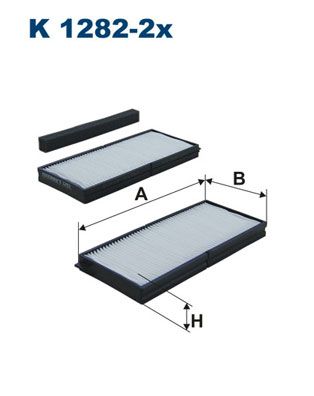 Filter, cabin air FILTRON K 1282-2x