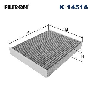 Filter, cabin air FILTRON K 1451A