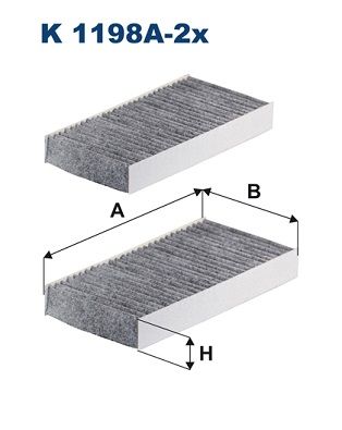 FILTRON K 1198A-2x Filter, cabin air