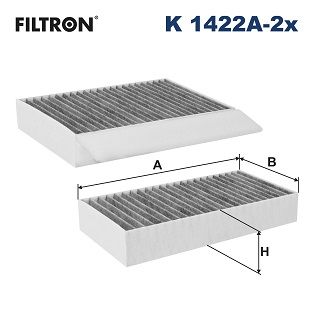 FILTRON K 1422A-2x Filter, cabin air