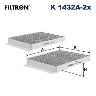 Filter, cabin air FILTRON K 1432A-2x