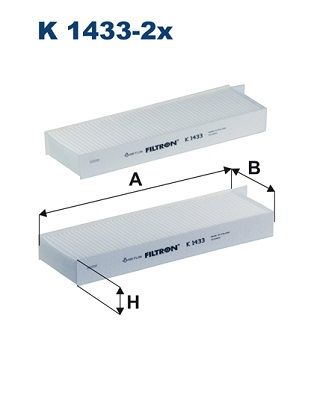 FILTRON K 1433-2x Filter, cabin air
