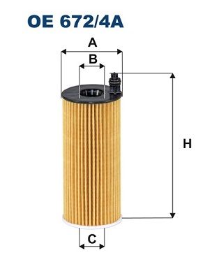 Oil Filter FILTRON OE 672/4A