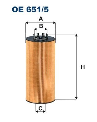 Oil Filter FILTRON OE 651/5