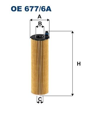Oil Filter FILTRON OE 677/6A