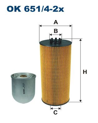 FILTRON OK 651/4-2x Oil Filter