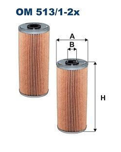FILTRON OM 513/1-2x Oil Filter