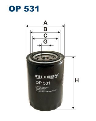 Oil Filter FILTRON OP 531