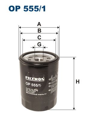 Oil Filter FILTRON OP 555/1