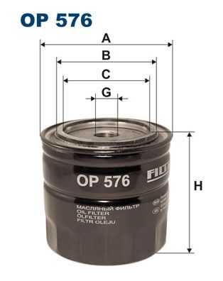 Oil Filter FILTRON OP 576
