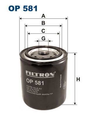 Oil Filter FILTRON OP 581