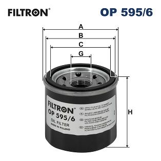 Oil Filter FILTRON OP 595/6