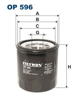 Oil Filter FILTRON OP 596