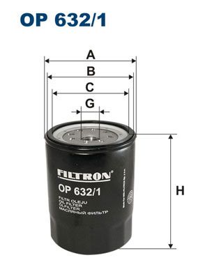 Oil Filter FILTRON OP 632/1