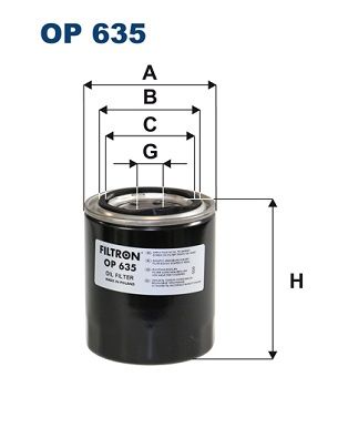 FILTRON OP 635 Oil Filter