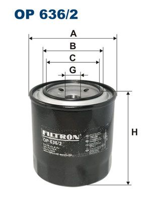 FILTRON OP 636/2 Oil Filter