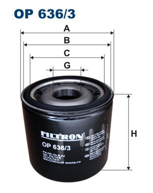 FILTRON OP 636/3 Oil Filter