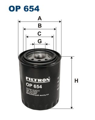 Oil Filter FILTRON OP 654