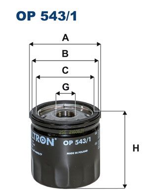 FILTRON OP 543/1 Oil Filter
