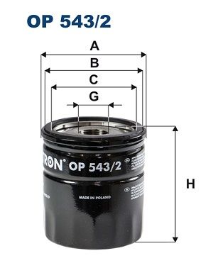 FILTRON OP 543/2 Oil Filter
