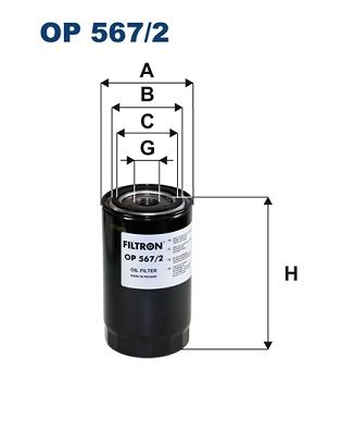 Oil Filter FILTRON OP 567/2