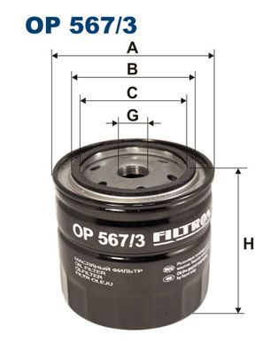 Oil Filter FILTRON OP 567/3
