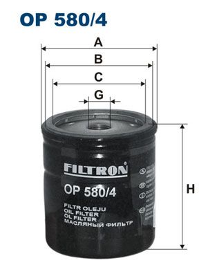 Oil Filter FILTRON OP 580/4