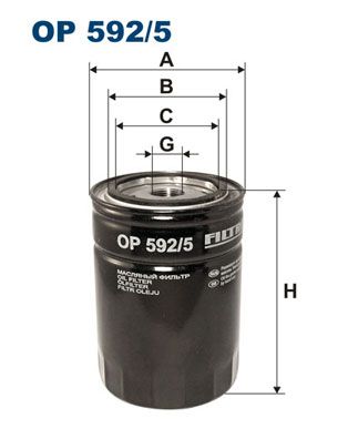 Oil Filter FILTRON OP 592/5