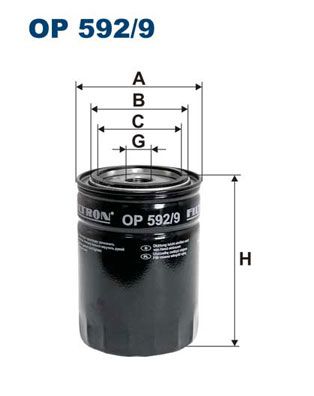 FILTRON OP 592/9 Oil Filter