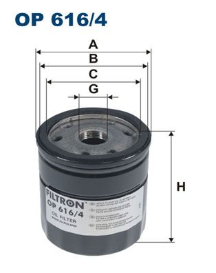 Oil Filter FILTRON OP 616/4