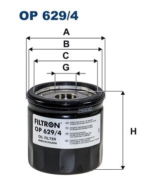 FILTRON OP 629/4 Oil Filter