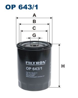 Oil Filter FILTRON OP 643/1