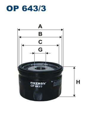 FILTRON OP 643/3 Oil Filter