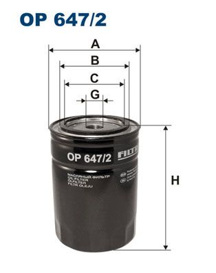 Oil Filter FILTRON OP 647/2