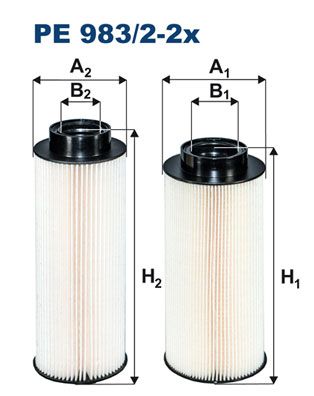 Fuel Filter FILTRON PE 983/2-2x