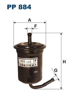 Fuel Filter FILTRON PP 884