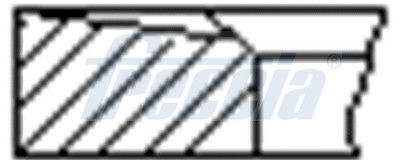 FRECCIA FR10-880700 Piston Ring Kit