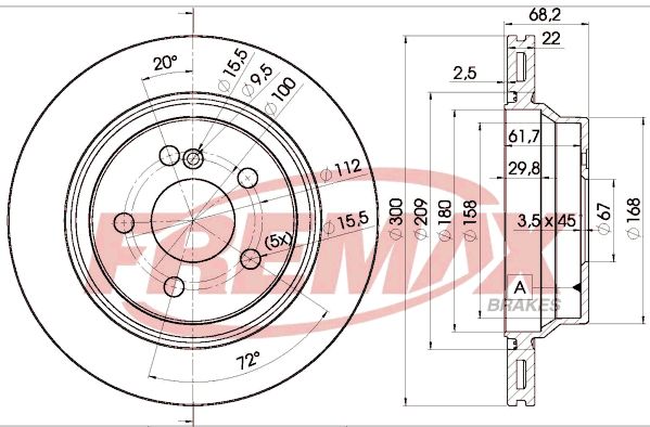 FREMAX BD-0910 Brake Disc