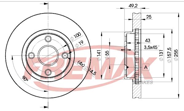 FREMAX BD-1330 Brake Disc