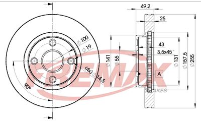 Brake Disc FREMAX BD-1330