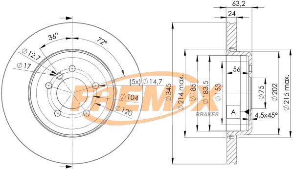 FREMAX BD-3403 Brake Disc