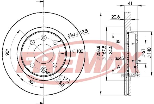 FREMAX BD-3550 Brake Disc