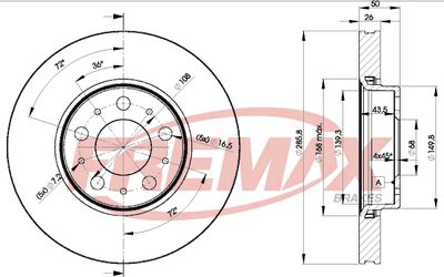 Brake Disc FREMAX BD-4046