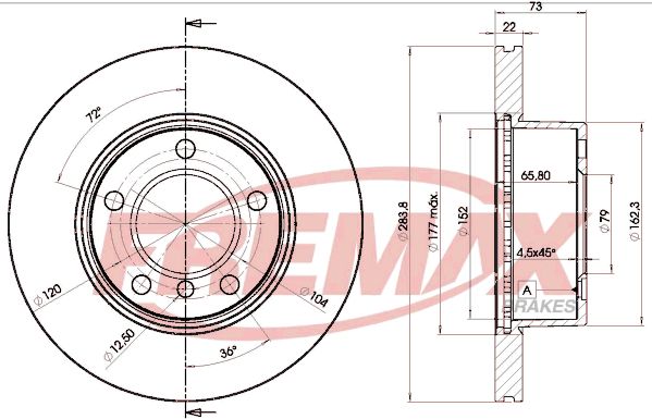 FREMAX BD-4629 Brake Disc