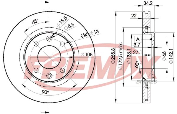 FREMAX BD-4750 Brake Disc