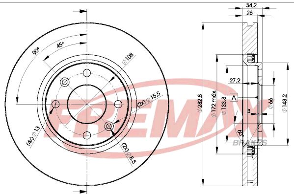 FREMAX BD-4752 Brake Disc