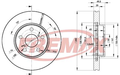 Brake Disc FREMAX BD-5030