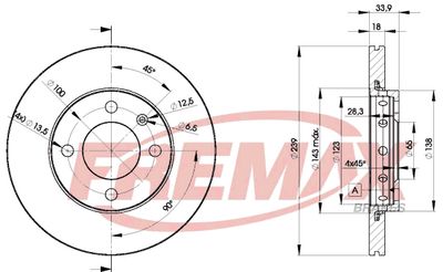 Brake Disc FREMAX BD-5303