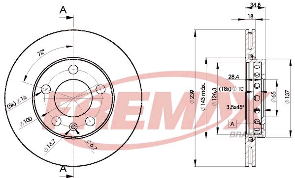 FREMAX BD-5308 Brake Disc